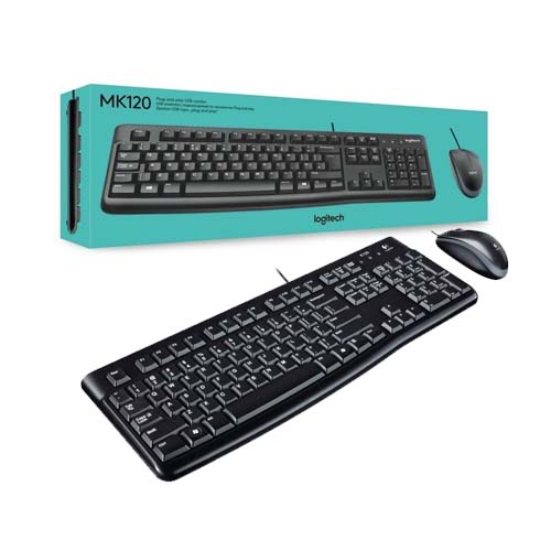 kit teclado ouse logitech mk120 isometrico